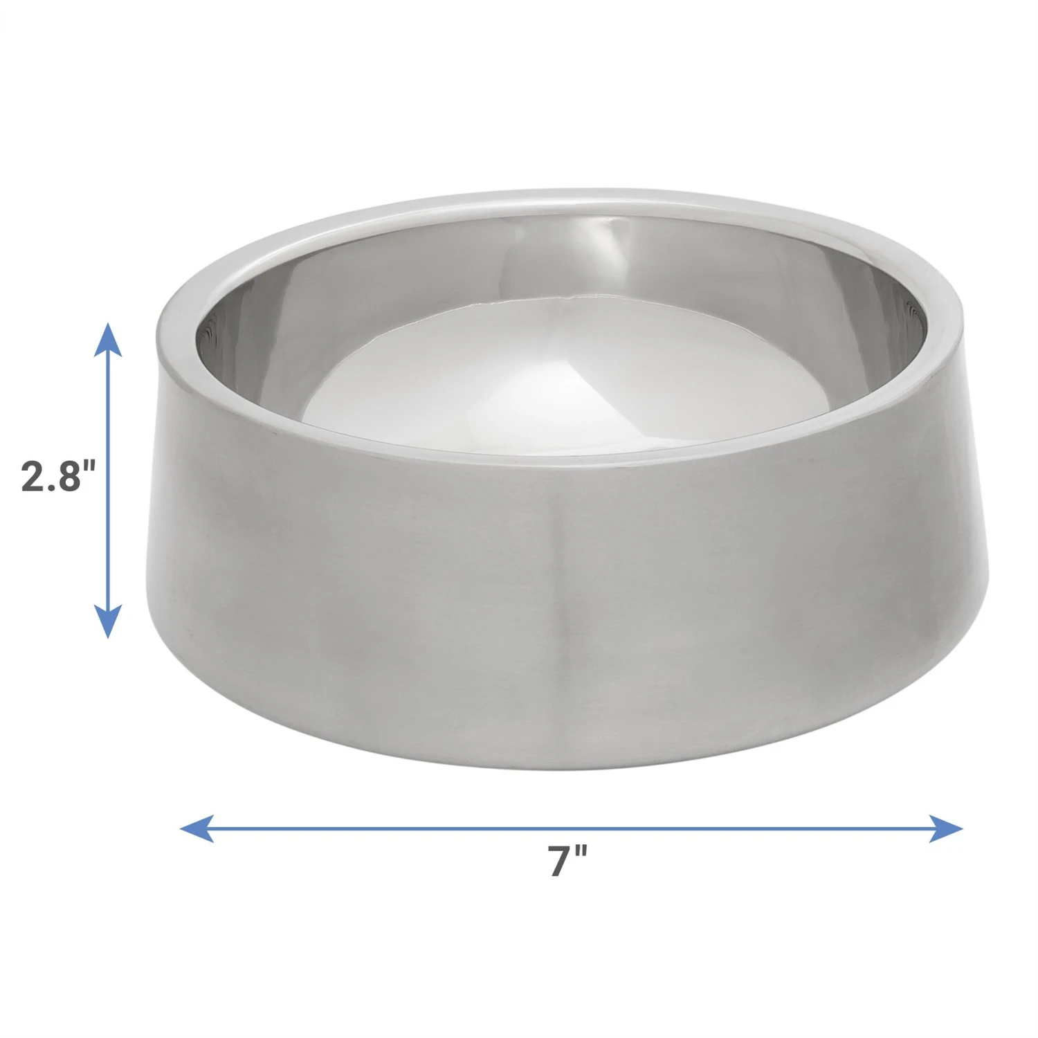 Frisco Insulated Non-Skid Flair Stainless Steel Dog & Cat Bowl 4 Frisco Insulated Non-Skid Flair Stainless Steel Dog & Cat Bowl - Image 2