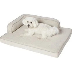 Frisco Faux Linen Corner Personalized Bolster Dog Bed W/Removable Cover 11 Frisco Faux Linen Corner Personalized Bolster Dog Bed W/Removable Cover -Chewy 262158 PT2. AC SS1800 V1615568495