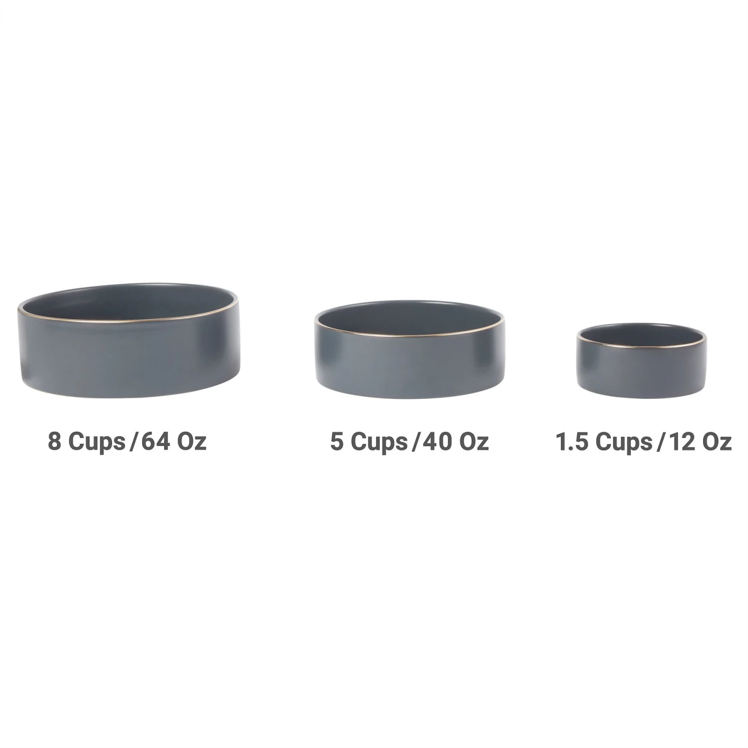 Frisco Modern Gold Rim Ceramic Dog & Cat Bowl 7 Frisco Modern Gold Rim Ceramic Dog & Cat Bowl - Image 5