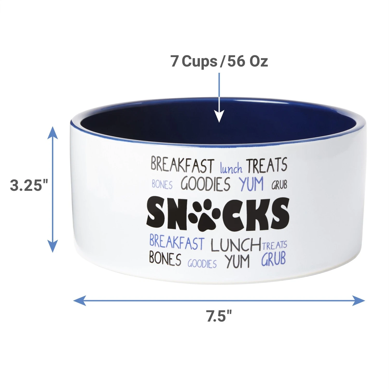 Frisco Food & Paw Non-skid Ceramic Dog Bowl 4 Frisco Food & Paw Non-skid Ceramic Dog Bowl - Image 2