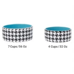 Frisco Houndstooth Non-skid Ceramic Dog Bowl 12 Frisco Houndstooth Non-skid Ceramic Dog Bowl -Chewy 270200 PT5. AC SS1800 V1620913212