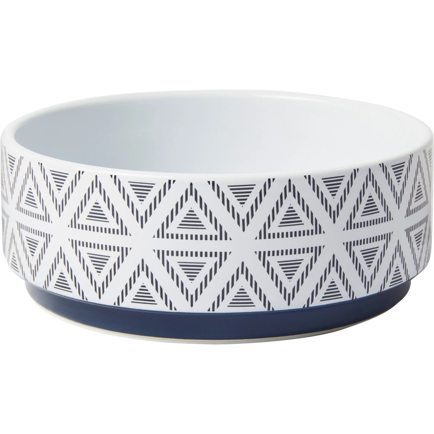 Frisco Geometric Triangles Non-skid Ceramic Dog & Cat Bowl 3 Frisco Geometric Triangles Non-skid Ceramic Dog & Cat Bowl