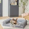 Frisco Chambray Orthopedic Sofa Bolster Dog Bed W/Removable Cover 2 Frisco Chambray Orthopedic Sofa Bolster Dog Bed W/Removable Cover -Chewy 270907 MAIN. AC SS1800 V1626881662