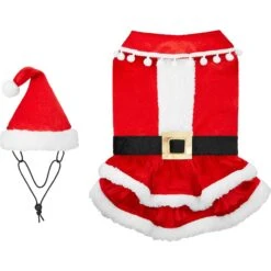 Frisco Mrs. Claus Dog & Cat Costume 11 Frisco Mrs. Claus Dog & Cat Costume -Chewy 276150 PT4. AC SS1800 V1631573670