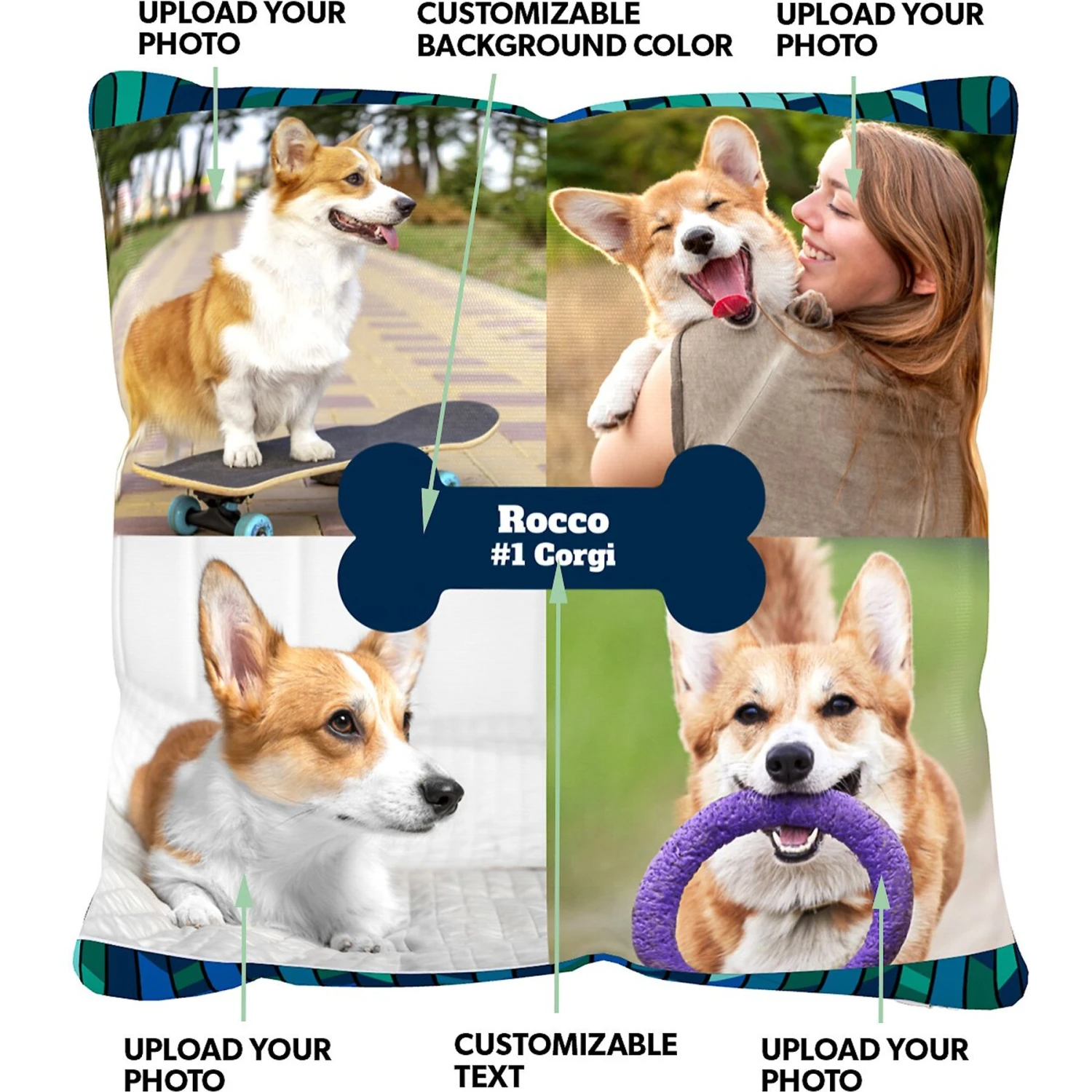 Frisco "Contemporary #2" Throw Pillow 16 X 16 4 Frisco "Contemporary #2" Throw Pillow 16 X 16 - Image 2