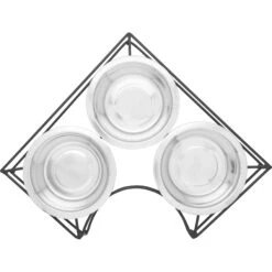 Frisco Multi Pet Feeding Corner 3-Bowls Stainless Steel Dog & Cat Bowl 11 Frisco Multi Pet Feeding Corner 3-Bowls Stainless Steel Dog & Cat Bowl -Chewy 277561 PT4. AC SS1800 V1627935444