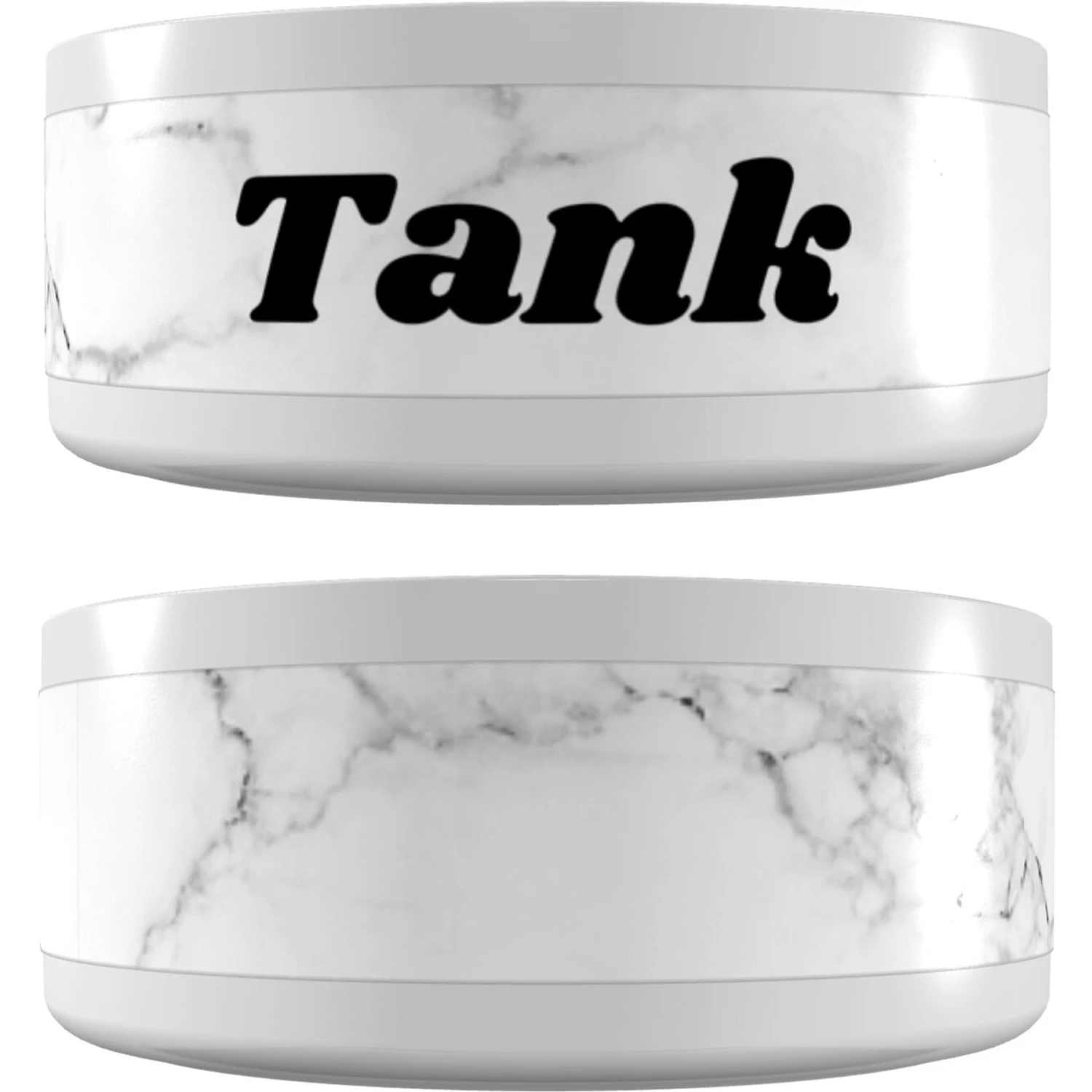 Frisco Personalized White Marble Small Dog & Cat Bowl 3 Frisco Personalized White Marble Small Dog & Cat Bowl