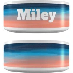 Frisco Personalized Watercolor Dog Bowl