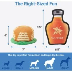 Frisco Fall Pancakes & Maple Syrup Plush Squeaky Dog Toy, 2 Count -Chewy 285627 PT1. AC SS1800 V1636990879