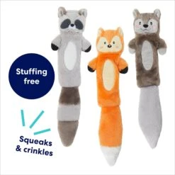 Frisco Forest Friends Stuffing-Free Skinny Plush Squeaky Dog Toy 10 Frisco Forest Friends Stuffing-Free Skinny Plush Squeaky Dog Toy -Chewy 286571 PT2. AC SS1800 V1695760988