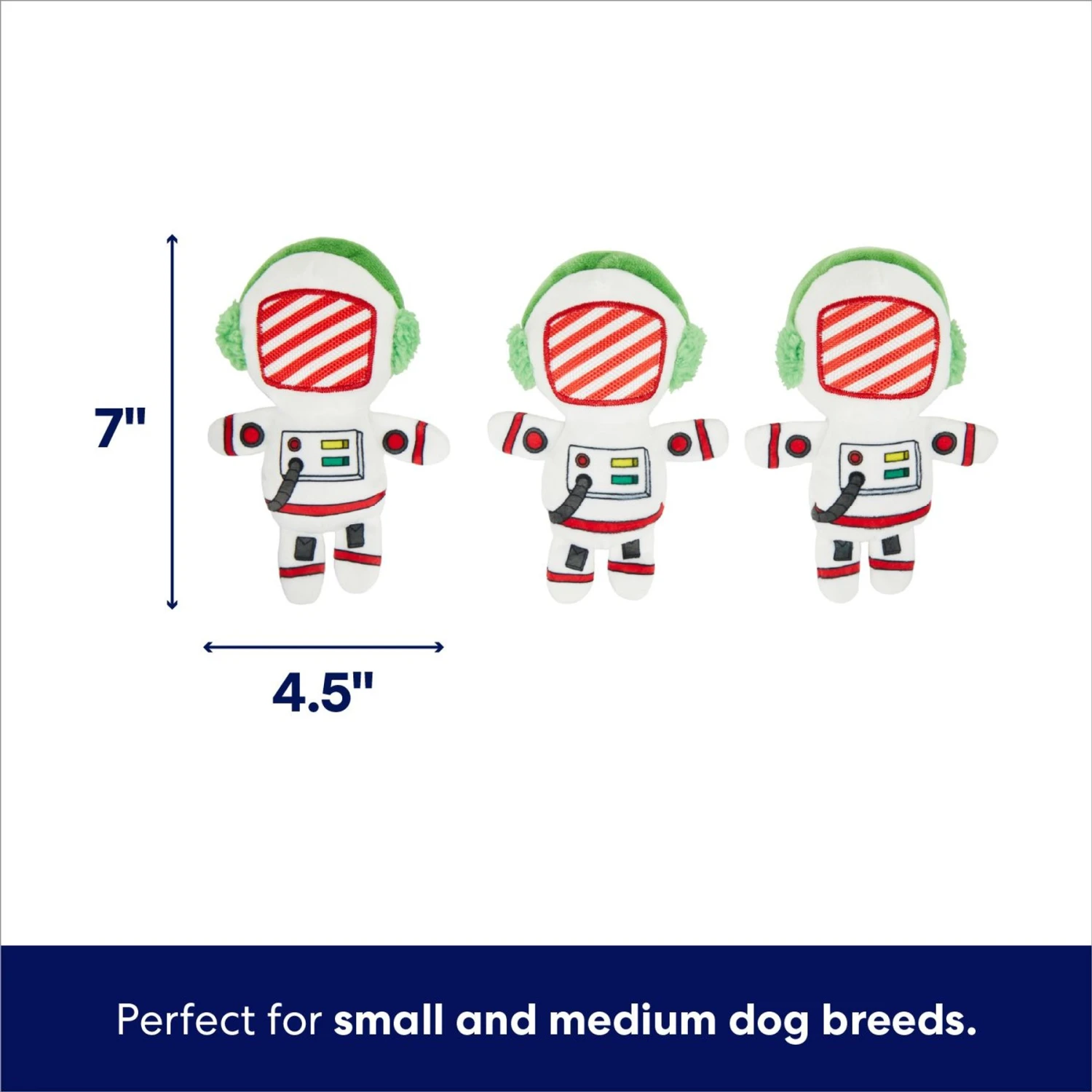 Frisco Holiday Rocket Ship Hide & Seek Puzzle Plush Squeaky Dog Toy 5 Frisco Holiday Rocket Ship Hide & Seek Puzzle Plush Squeaky Dog Toy - Image 3