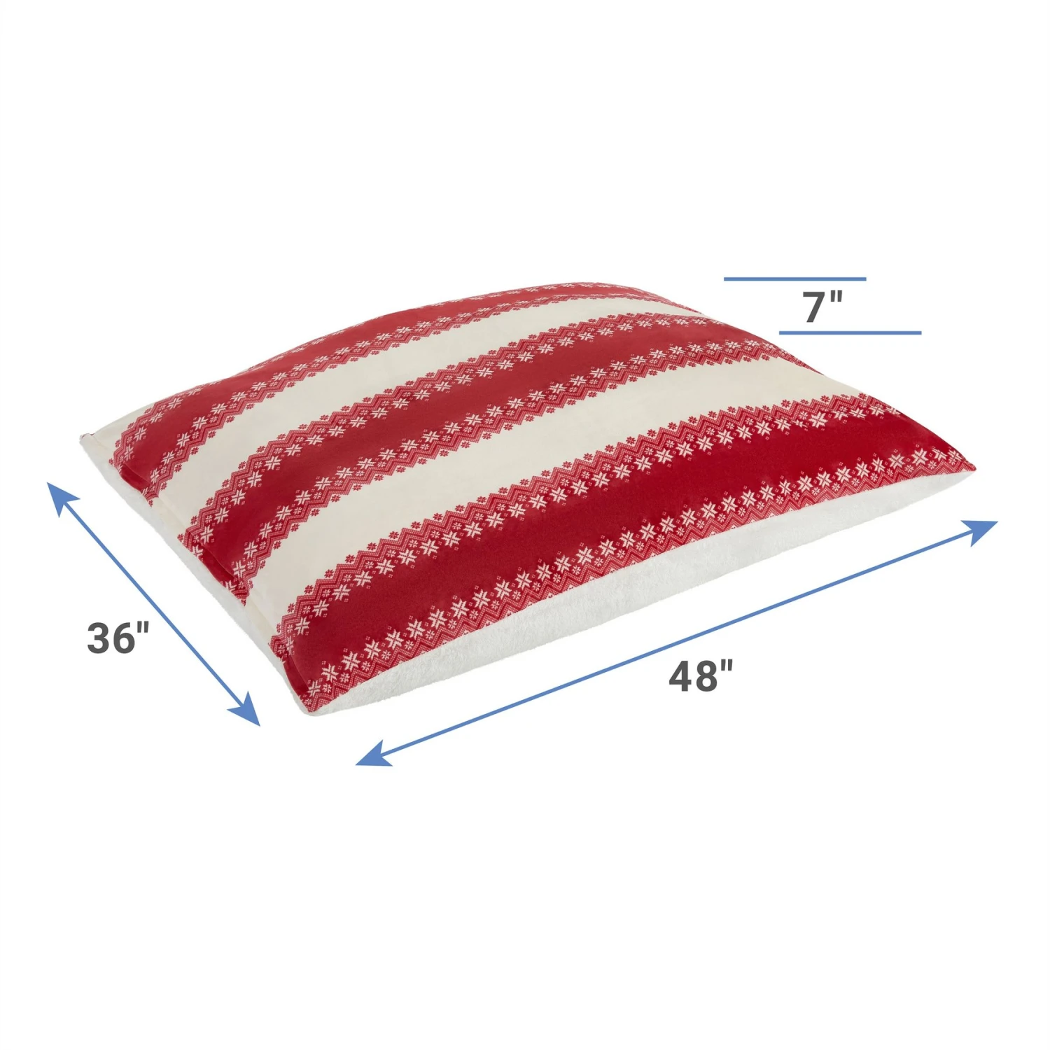 Frisco Nordic Fair Isle Dog & Cat Lounger 4 Frisco Nordic Fair Isle Dog & Cat Lounger - Image 2