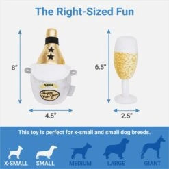 Frisco New Year's Eve Champagne & Flute Plush Squeaky Dog Toy 6 Frisco New Year's Eve Champagne & Flute Plush Squeaky Dog Toy -Chewy 288486 PT1. AC SS1800 V1640718537