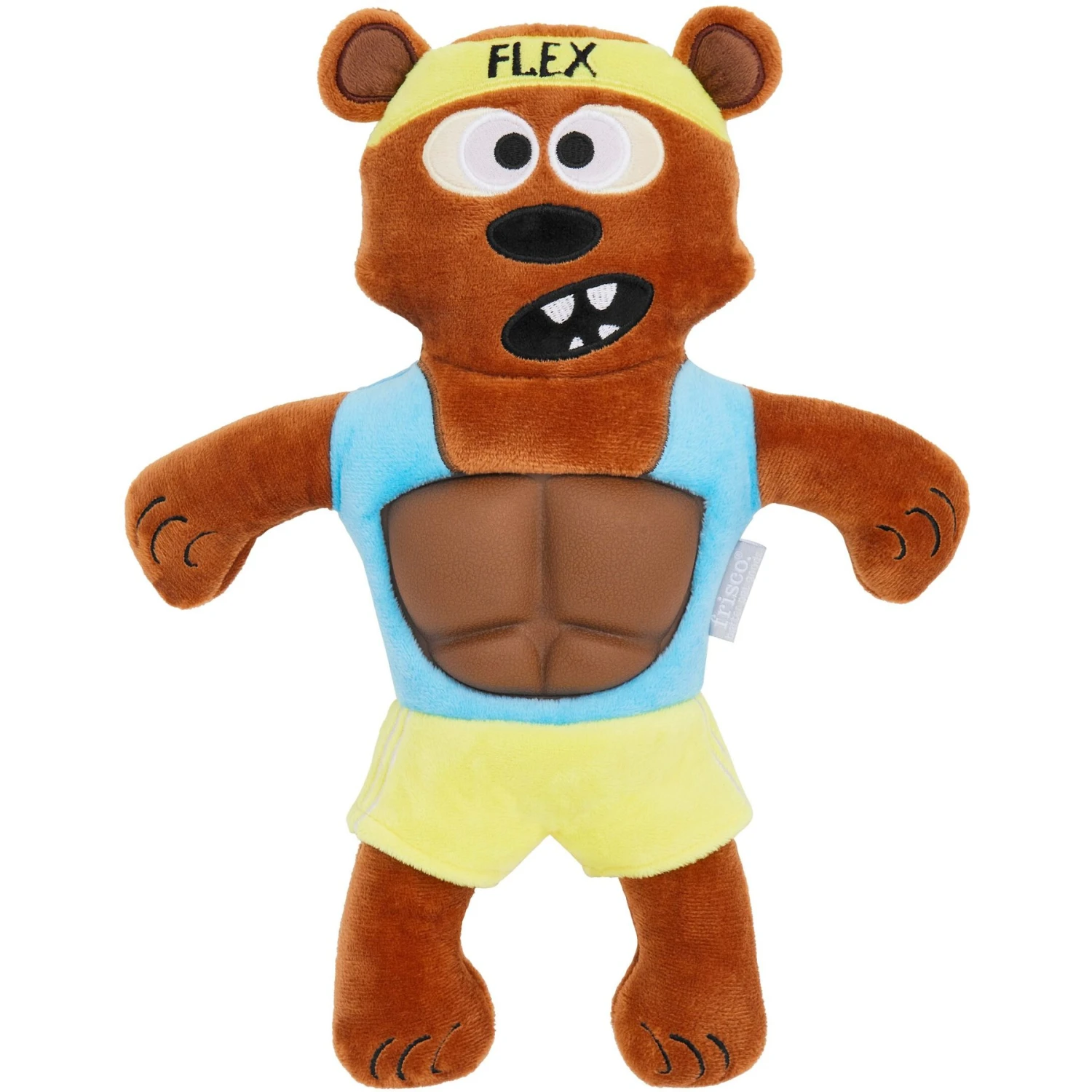 Frisco Fitness Bear Reversible Plush Squeaky Dog Toy 5 Frisco Fitness Bear Reversible Plush Squeaky Dog Toy - Image 3