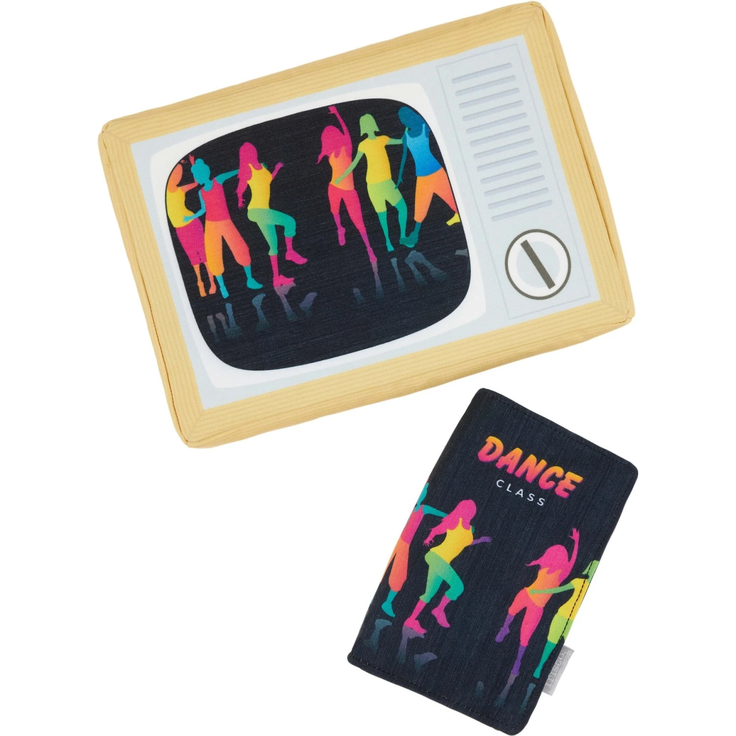 Frisco TV & VHS Tape Plush Squeaky Dog Toy, 2 Count 3 Frisco TV & VHS Tape Plush Squeaky Dog Toy, 2 Count