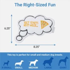 Frisco Message Bubble Plush Squeaky Dog Toy 7 Frisco Message Bubble Plush Squeaky Dog Toy -Chewy 288941 PT1. AC SS1800 V1640722877