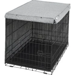 Frisco Faux Linen Dog Crate Cover 12 Frisco Faux Linen Dog Crate Cover -Chewy 289630 PT4. AC SS1800 V1644248877
