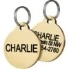 Frisco Brass Personalized Dog & Cat ID Tag, Round 1 Frisco Brass Personalized Dog & Cat ID Tag, Round -Chewy 296194 MAIN. AC SS1800 V1640182892