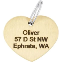 Frisco Brass Personalized Dog & Cat ID Tag, Heart 9 Frisco Brass Personalized Dog & Cat ID Tag, Heart -Chewy 296197 PT4. AC SS1800 V1628186527