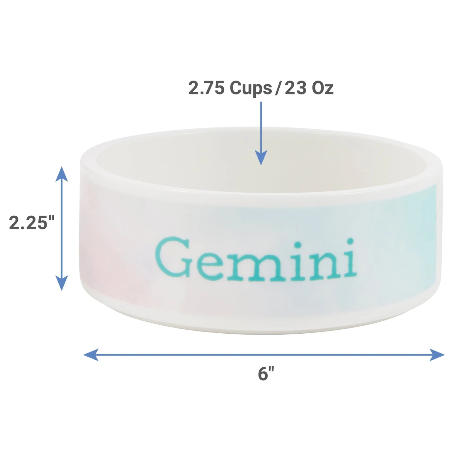 Frisco Watercolors Ceramic Personalized Dog Bowl 4 Frisco Watercolors Ceramic Personalized Dog Bowl - Image 2