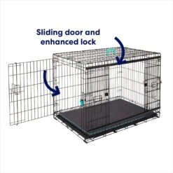 Frisco Heavy Duty Enhanced Lock Sliding Double Door Fold & Carry Wire Dog Crate & Mat Kit 12 Frisco Heavy Duty Enhanced Lock Sliding Double Door Fold & Carry Wire Dog Crate & Mat Kit -Chewy 297461 PT3. AC SS1800 V1633114897