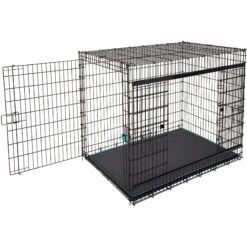 Frisco Heavy Duty Enhanced Lock Sliding Double Door Fold & Carry Wire Dog Crate & Mat Kit, 54 Inch -Chewy 297463 PT6. AC SS1800 V1633115115