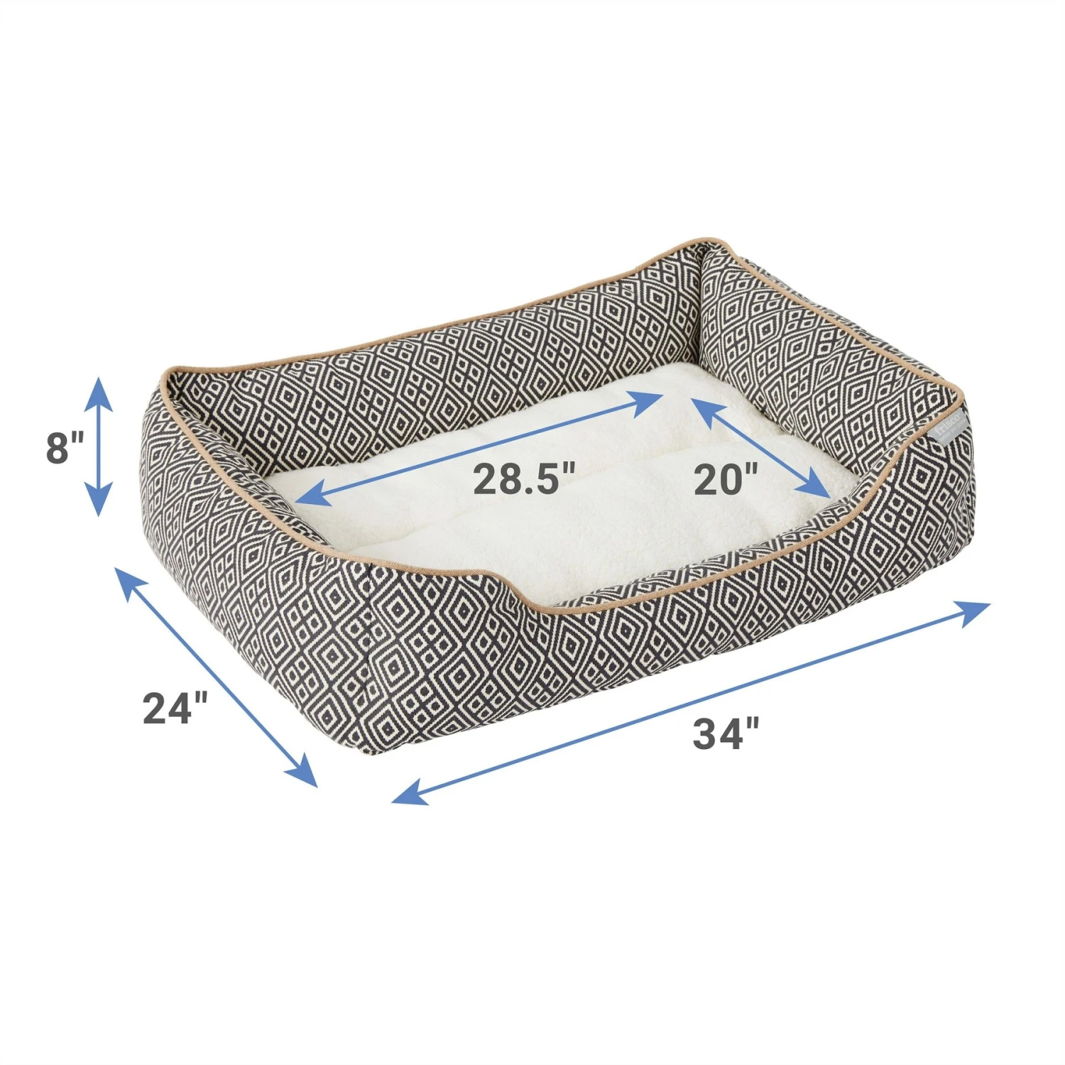 Frisco Boho Cuddler Dog & Cat Bed 4 Frisco Boho Cuddler Dog & Cat Bed - Image 2