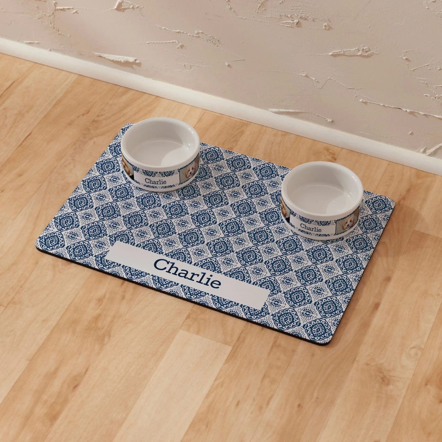 Frisco Boho Damask Personalized Dog & Cat Placemat 7 Frisco Boho Damask Personalized Dog & Cat Placemat - Image 5