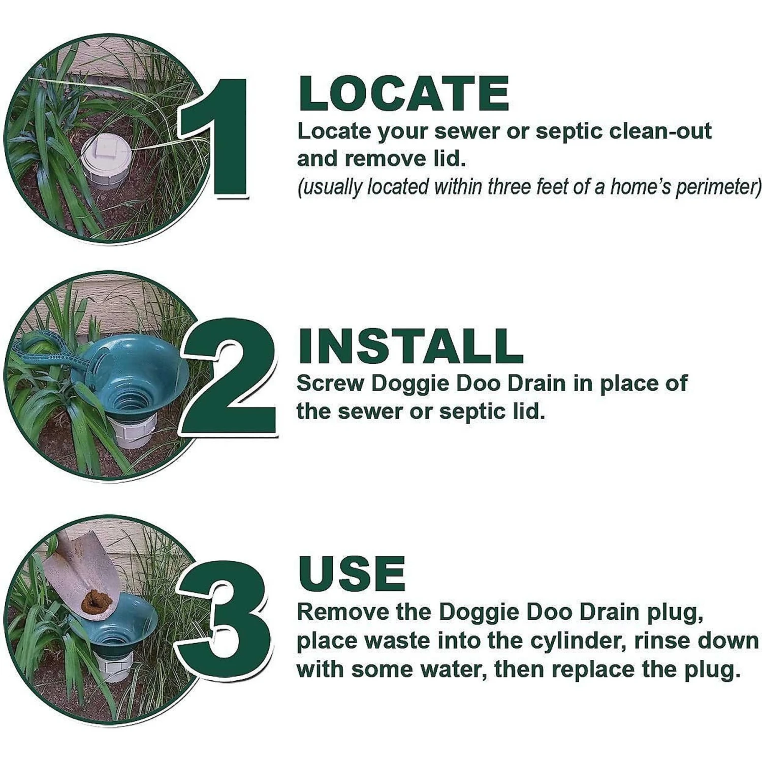 Doggie Doo Drain Pet Waste Removal & Frisco Spring Action Foldable Dog Pooper Scooper 7 Doggie Doo Drain Pet Waste Removal & Frisco Spring Action Foldable Dog Pooper Scooper - Image 5