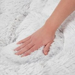 Frisco Eyelash Cat & Dog Bolster Bed & Frisco Eyelash Cat & Dog Blanket -Chewy 303412 PT3. AC SS1800 V1623048752