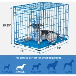 Frisco Two Door Top Load Plastic Dog & Cat Kennel & Frisco Fold & Carry Single Door Collapsible Wire Dog Crate, Pink -Chewy 303656 PT6. AC SS1800 V1623065549