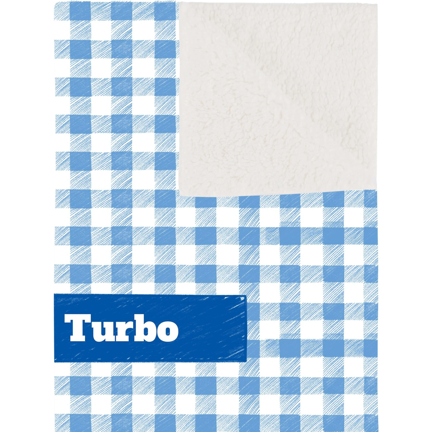 Frisco Personalized Gingham Plaid Sherpa Cat & Dog Blanket, 30" X 40" 5 Frisco Personalized Gingham Plaid Sherpa Cat & Dog Blanket, 30" X 40" - Image 3