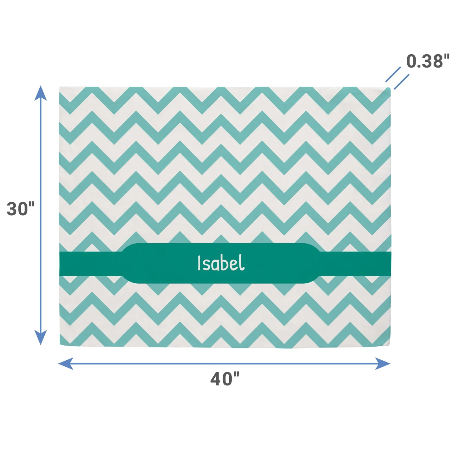 Frisco Personalized Subtle Chevron Sherpa Cat & Dog Blanket, 30" X 40" 4 Frisco Personalized Subtle Chevron Sherpa Cat & Dog Blanket, 30" X 40" - Image 2