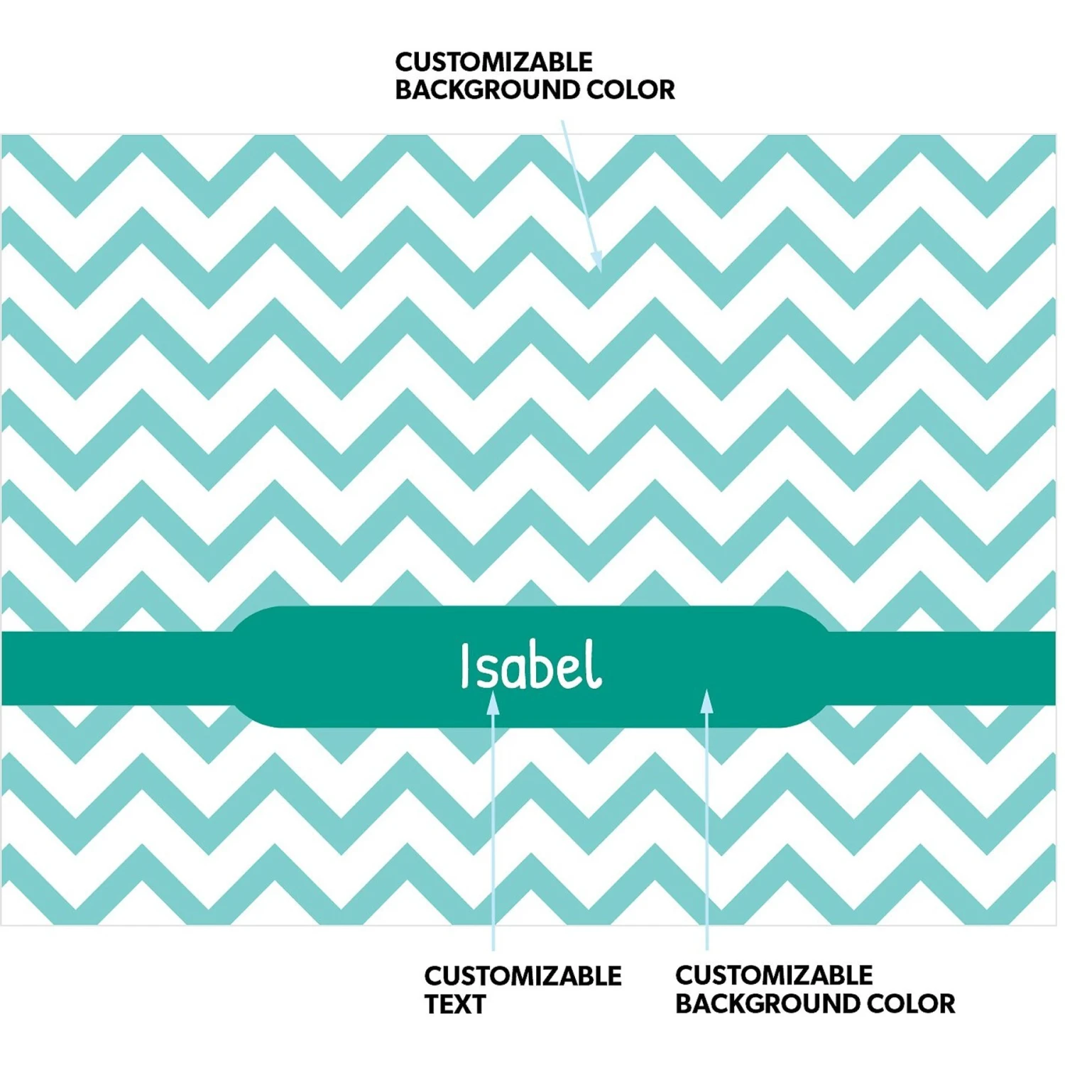 Frisco Personalized Subtle Chevron Soft Fleece Cat & Dog Blanket, 30" X 40" 6 Frisco Personalized Subtle Chevron Soft Fleece Cat & Dog Blanket, 30" X 40" - Image 4