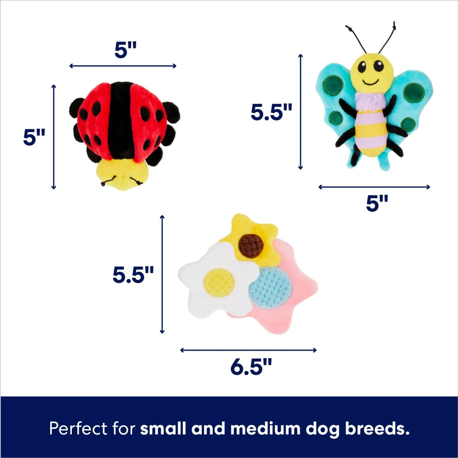 Frisco Spring Pack Plush Squeaky Dog Toy 4 Frisco Spring Pack Plush Squeaky Dog Toy - Image 2