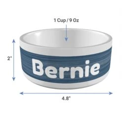 Frisco Heathered Personalized Dog & Cat Bowl -Chewy 306766 PT3. AC SS1800 V1636036573