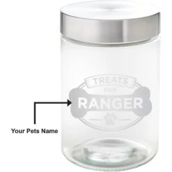 Frisco "Doggie Treats" Glass Personalized Treat Jar With Lid, 5 Cup, 40oz 9 Frisco "Doggie Treats" Glass Personalized Treat Jar With Lid, 5 Cup, 40oz -Chewy 309520 PT2. AC SS1800 V1645206103