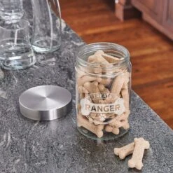 Frisco "Doggie Treats" Glass Personalized Treat Jar With Lid, 5 Cup, 40oz 11 Frisco "Doggie Treats" Glass Personalized Treat Jar With Lid, 5 Cup, 40oz -Chewy 309520 PT4. AC SS1800 V1645206399