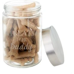 Frisco Paw Print Glass Personalized Treat Jar With Lid, 5 Cup, 40oz 10 Frisco Paw Print Glass Personalized Treat Jar With Lid, 5 Cup, 40oz -Chewy 309522 PT3. AC SS1800 V1645206096
