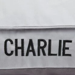 Frisco Personalized Silver Bolstered Bed With Silver Check Bolster 9 Frisco Personalized Silver Bolstered Bed With Silver Check Bolster -Chewy 311770 PT4. AC SS1800 V1630594018