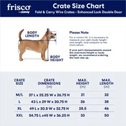 Frisco XX-Large Heavy Duty Enhanced Lock Double Door Wire Dog Crate, Fold & Carry Wire Dog Crate & Mat Kit, 54" 10 Frisco XX-Large Heavy Duty Enhanced Lock Double Door Wire Dog Crate, Fold & Carry Wire Dog Crate & Mat Kit, 54" -Chewy 318116 PT2. AC SS1800 V1634322381