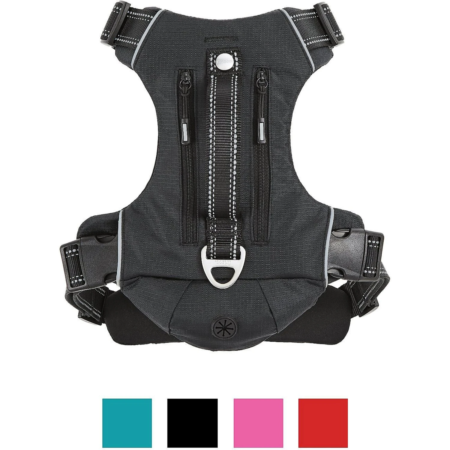 Frisco Outdoor Premium Ripstop Nylon Dog Harness With Pocket & Frisco Outdoor Nylon Reflective Comfort Padded Dog Collar 4 Frisco Outdoor Premium Ripstop Nylon Dog Harness With Pocket & Frisco Outdoor Nylon Reflective Comfort Padded Dog Collar - Image 2