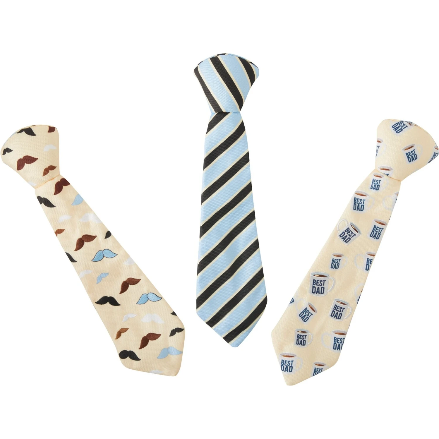 Frisco Ties Plush Dog Toy, 3 Count 3 Frisco Ties Plush Dog Toy, 3 Count