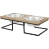 Frisco Premium Wood Elevated Stainless Steel Double Diner Dog & Cat Bowl 2 Frisco Premium Wood Elevated Stainless Steel Double Diner Dog & Cat Bowl -Chewy 331490 MAIN. AC SS1800 V1657656892