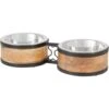 Frisco Premium Elevated Bone Design Stainless Steel Double Diner Dog & Cat Bowl 1 Frisco Premium Elevated Bone Design Stainless Steel Double Diner Dog & Cat Bowl -Chewy 331499 MAIN. AC SS1800 V1657656892