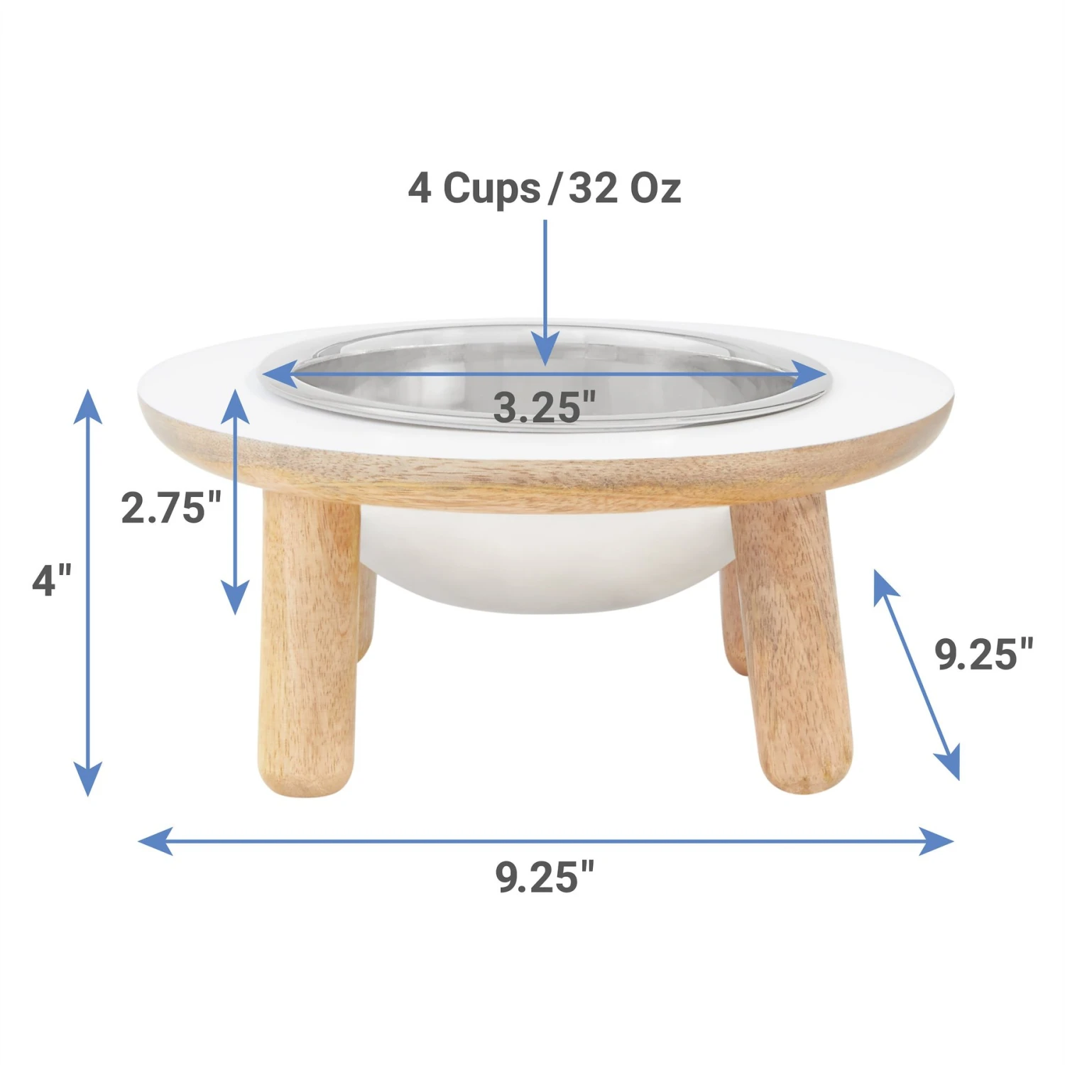 Frisco Premium Round Shape Elevated Single Dog & Cat Bowl 4 Frisco Premium Round Shape Elevated Single Dog & Cat Bowl - Image 2