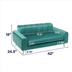 Frisco Elevated Art Deco Dog & Cat Sofa Bed With Removable Cover -Chewy 331623 PT1. AC SS1800 V1680019229