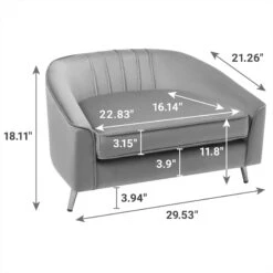 Frisco Elevated Curved Dog & Cat Sofa Bed With Removable Cover 7 Frisco Elevated Curved Dog & Cat Sofa Bed With Removable Cover -Chewy 331628 PT1. AC SS1800 V1657656874