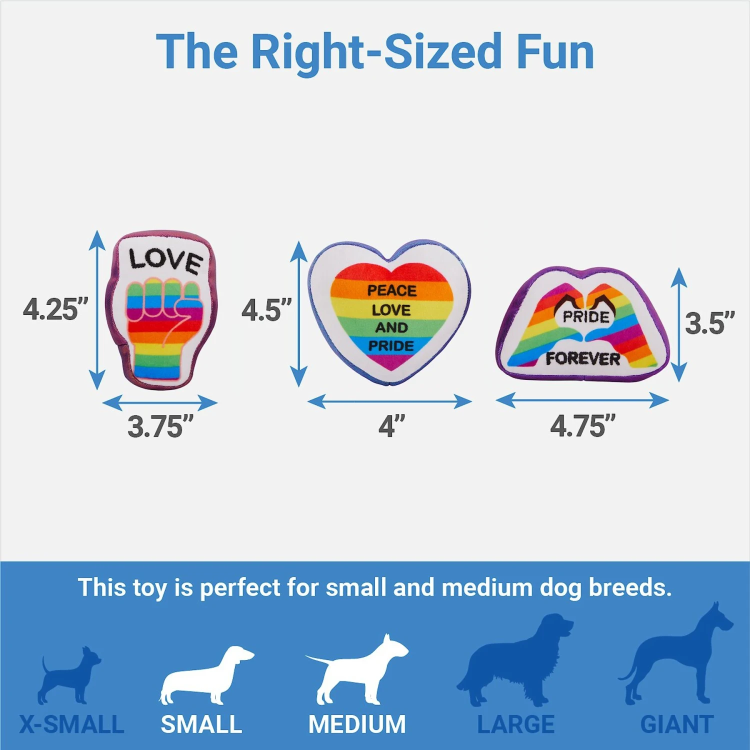 Frisco Pride Rainbow Hide & Seek Puzzle Plush Squeaky Dog Toy 5 Frisco Pride Rainbow Hide & Seek Puzzle Plush Squeaky Dog Toy - Image 3