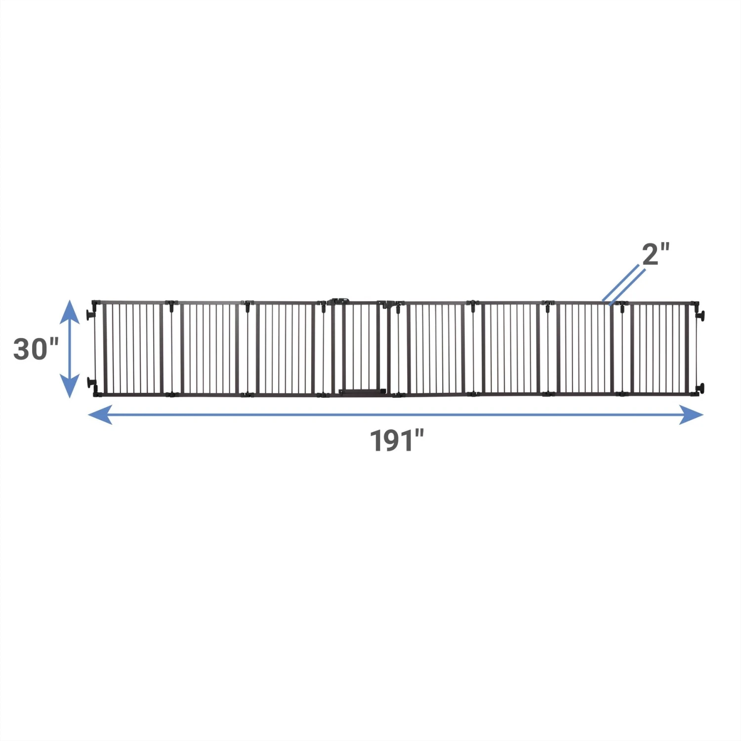Frisco Wood & Metal 8-Panel Configurable Gate & Playpen 4 Frisco Wood & Metal 8-Panel Configurable Gate & Playpen - Image 2